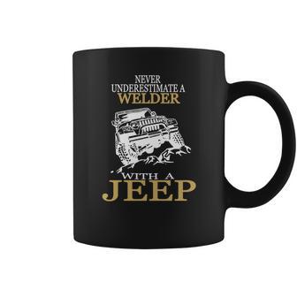 [154] Welder With A Jeep Tshirt Coffee Mug | Favorety